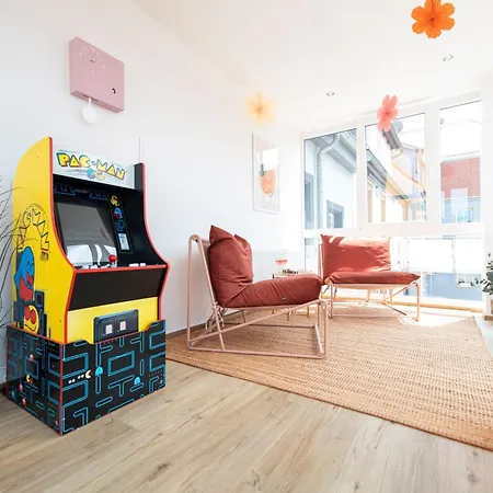 Bunter Hund - Zentrales Apartment, Parkplatz, Wintergarten, Kinderzimmer Apartman Rothenburg ob der Tauber